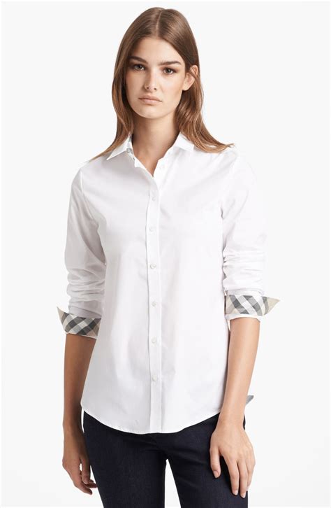 women's burberry shirt|burberry women's shirt nordstrom.